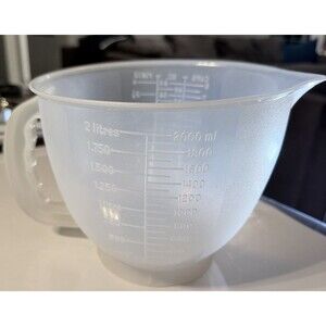 Vintage Tupperware Mix-N-Stor Store 500-9 8 Cup 2 Liter Measuring Bowl No Lid